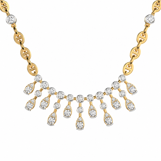 Graceful Fantasy Diamond Necklace