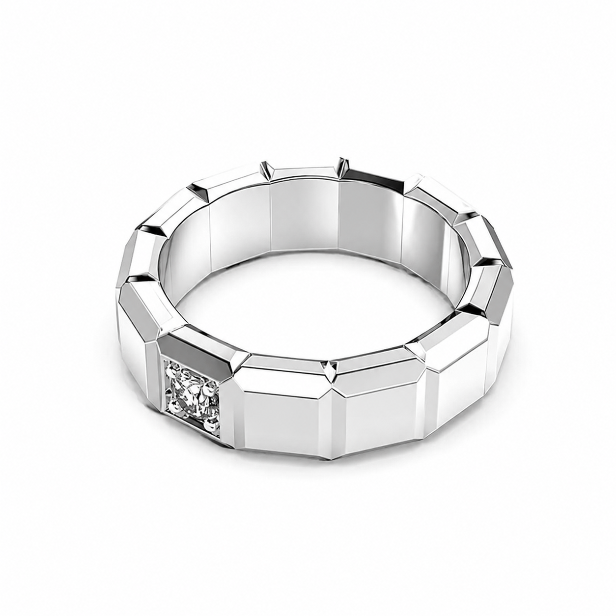 Courage Gives Hope Diamond Band For Men
