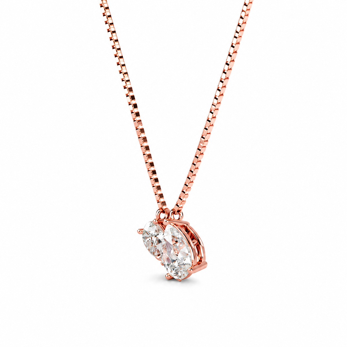 Toi Et Moi Double Pear Necklace