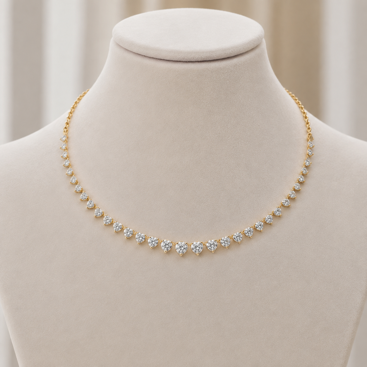Queens Diamond Cluster Necklace For Women
