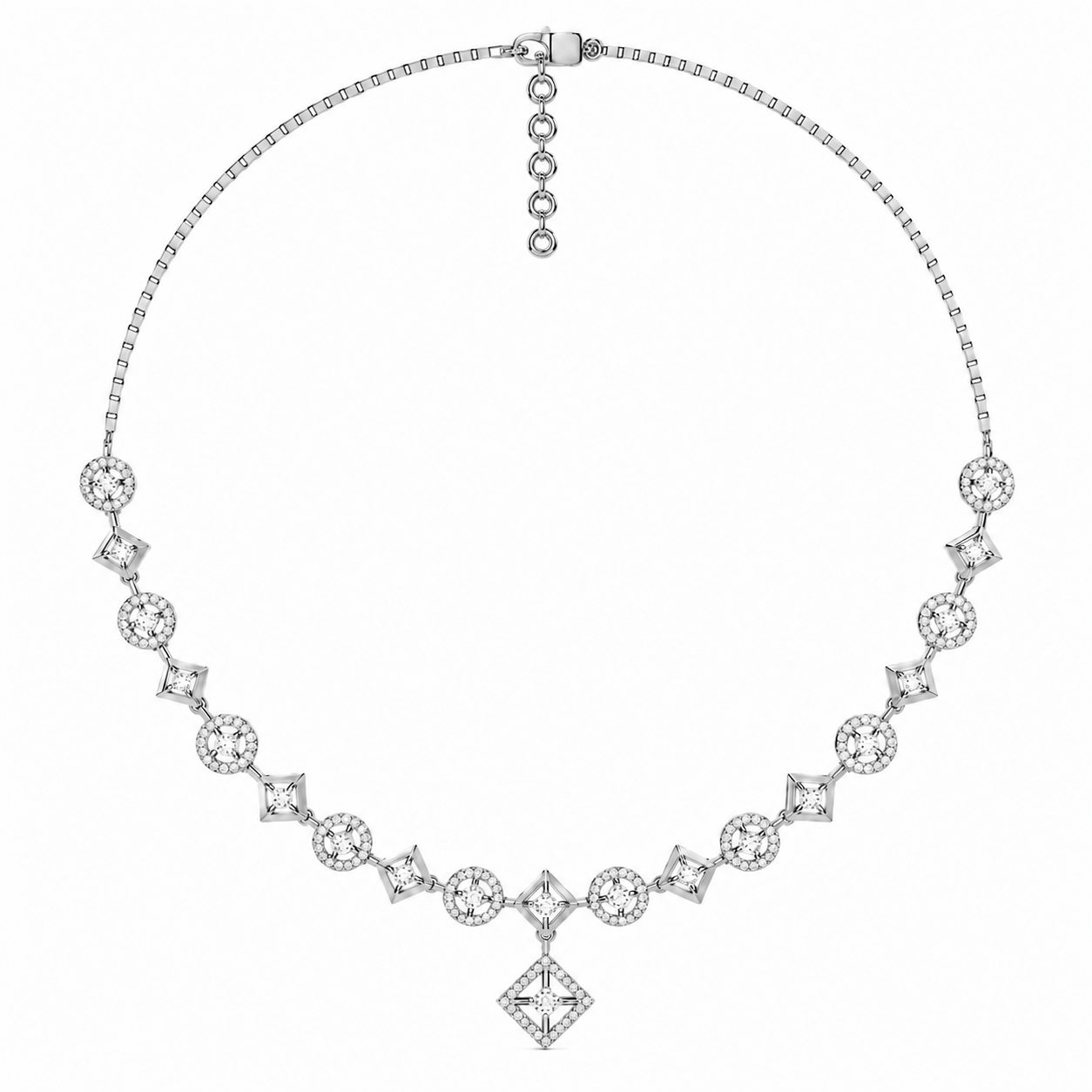 The Lorienne Round Diamond Necklace