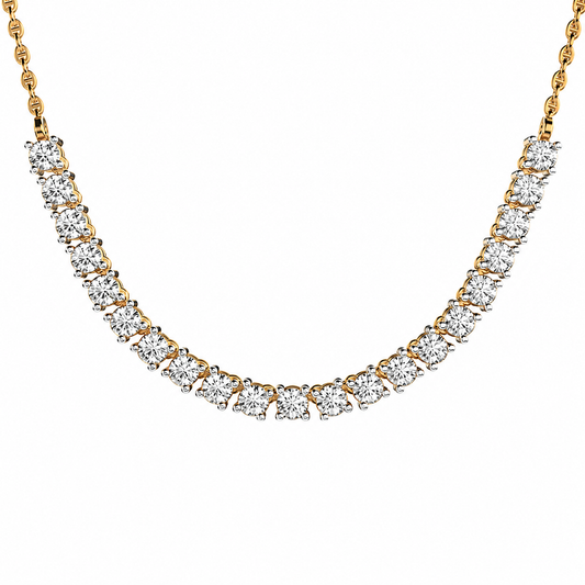 Suble Poise Diamond Necklace