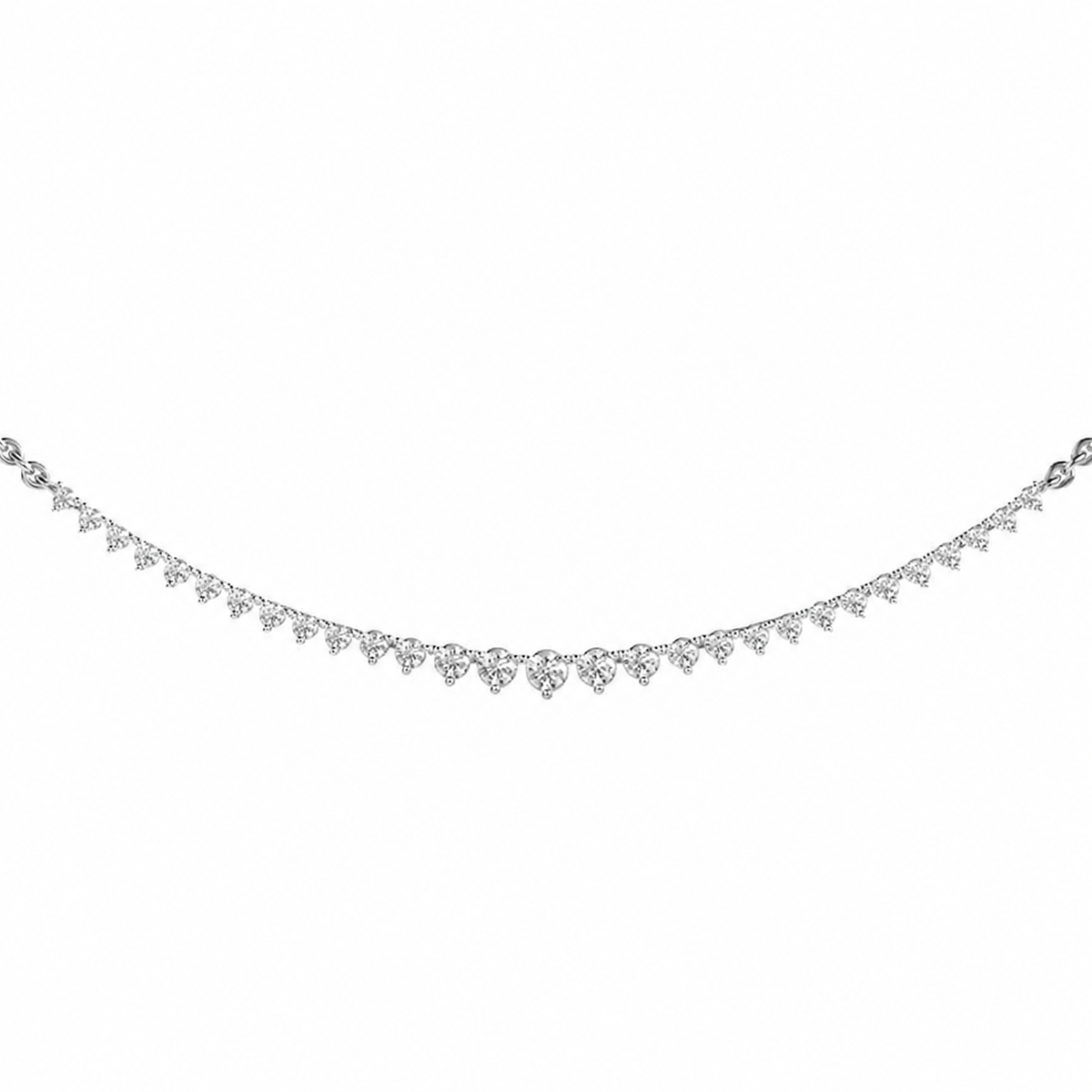 Queens Diamond Cluster Necklace For Women