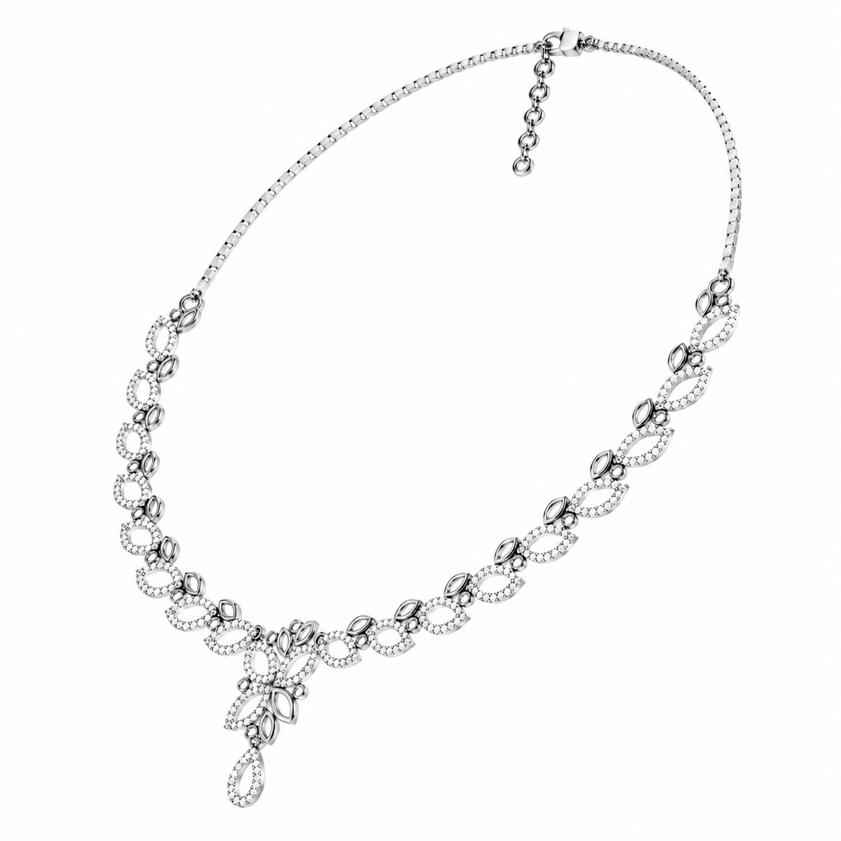 The Alessandra Round Diamond Necklace