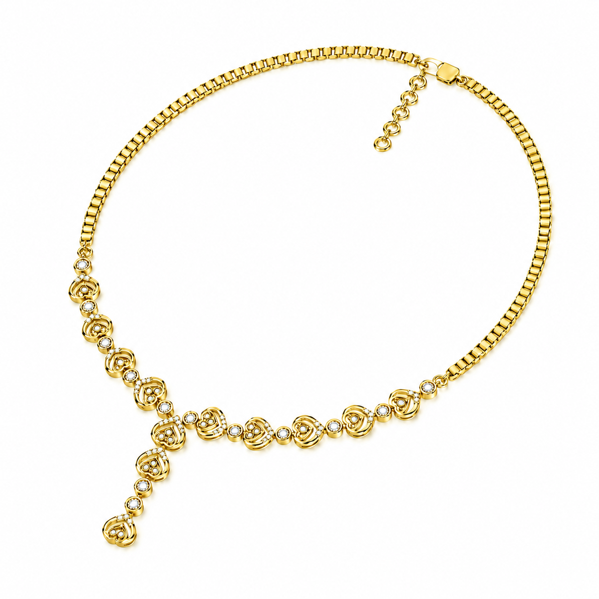 The Ginevra Round Diamond Necklace