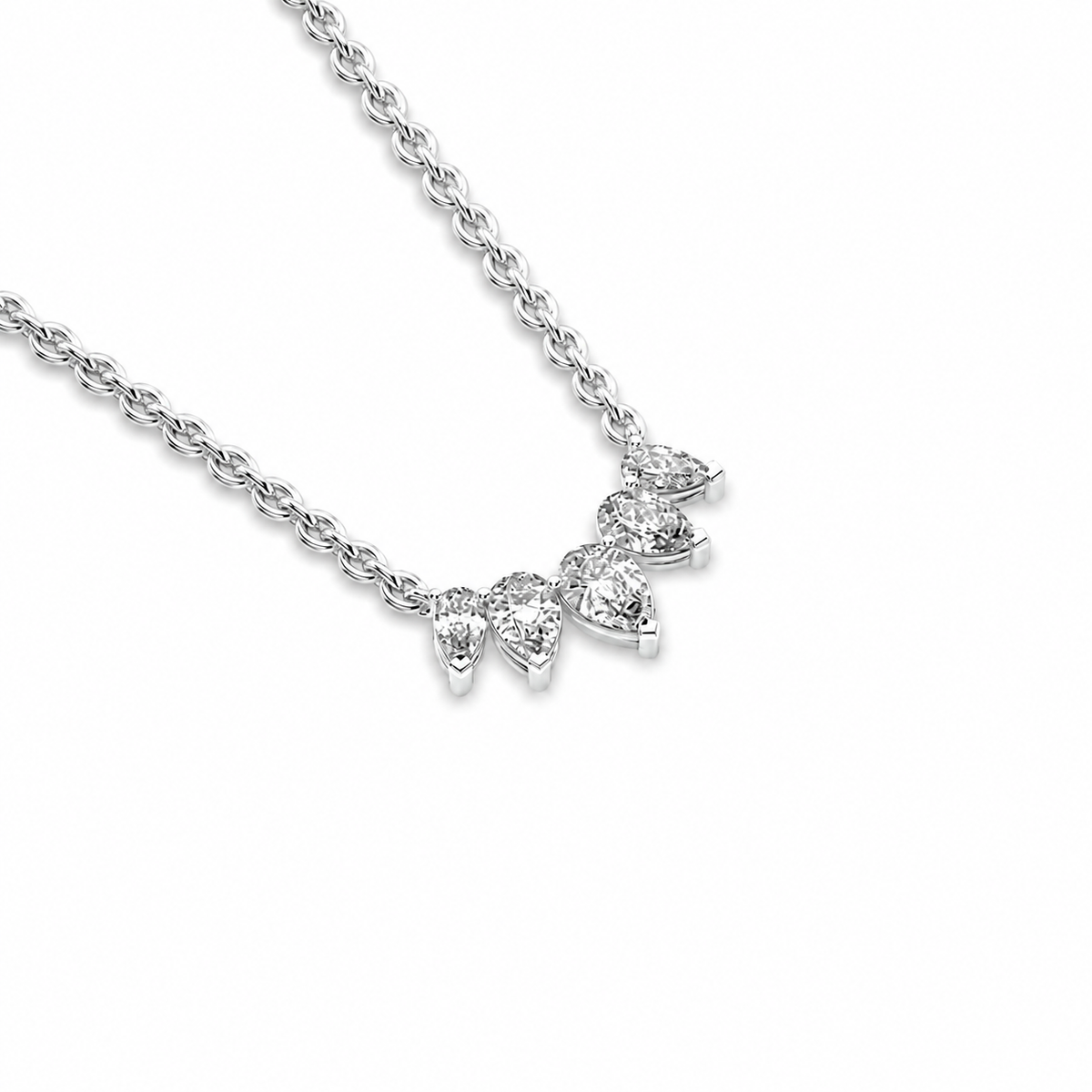 Erica Pear Shaped Diamond Necklace