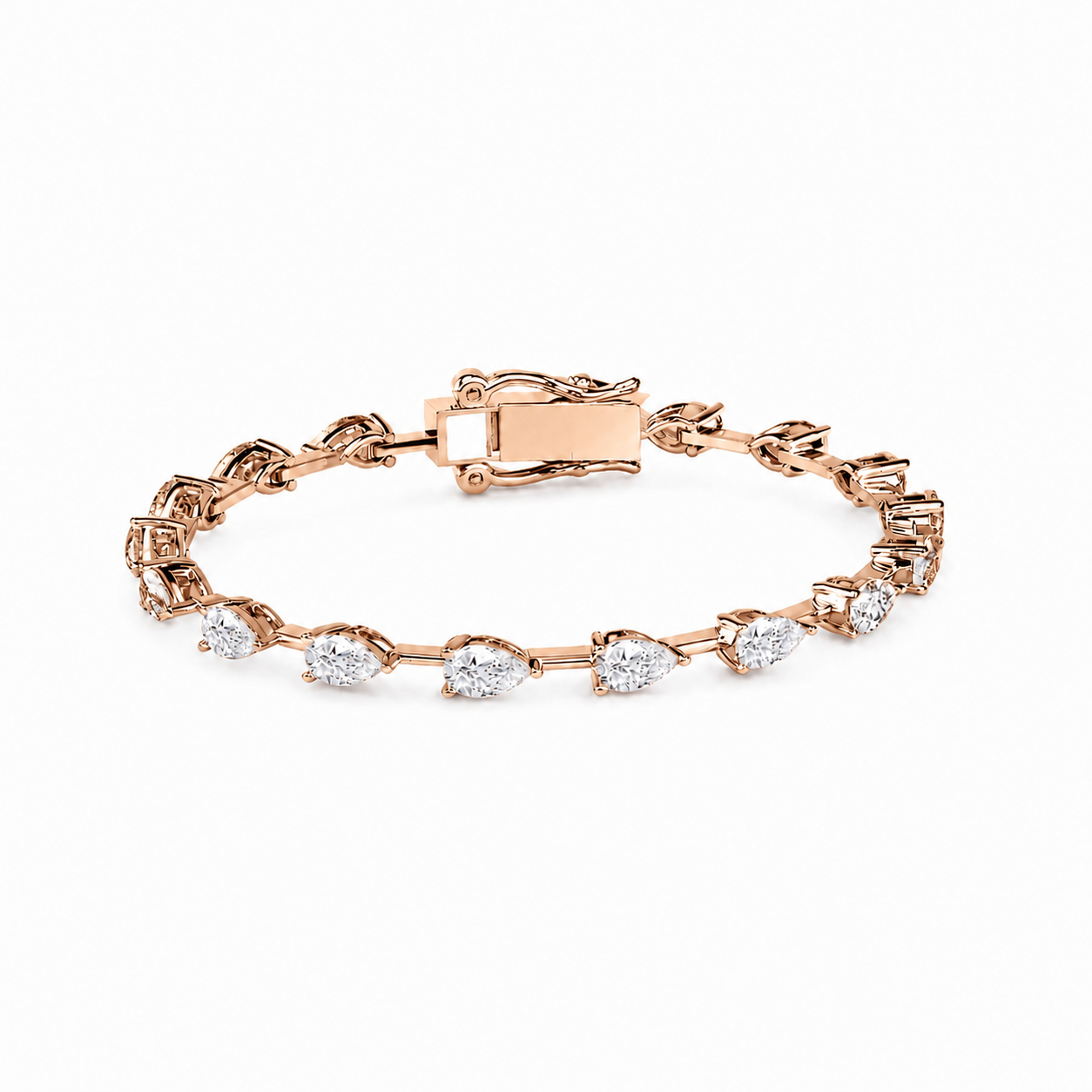 East West Pear Shaped Tennis Bracelet