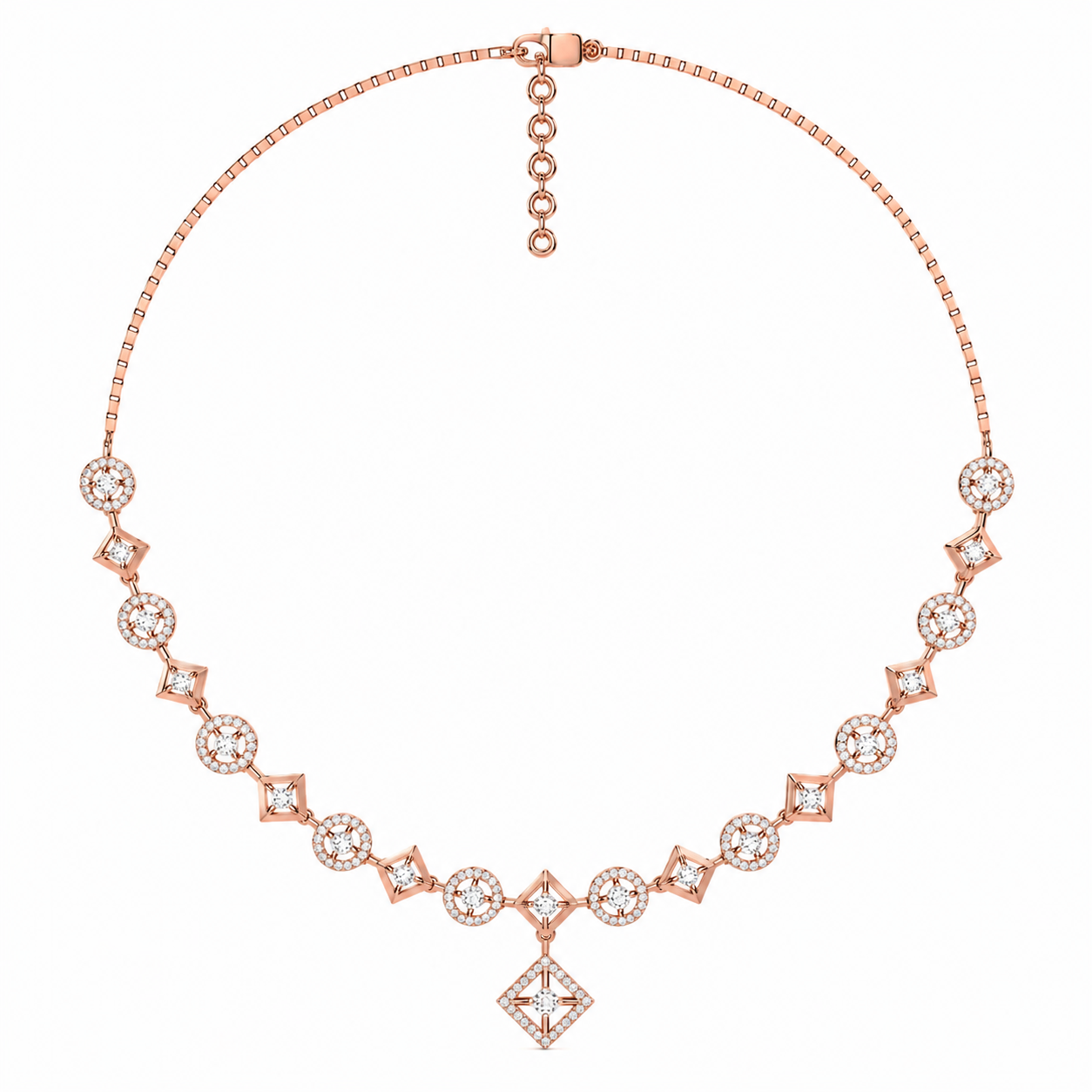The Lorienne Round Diamond Necklace