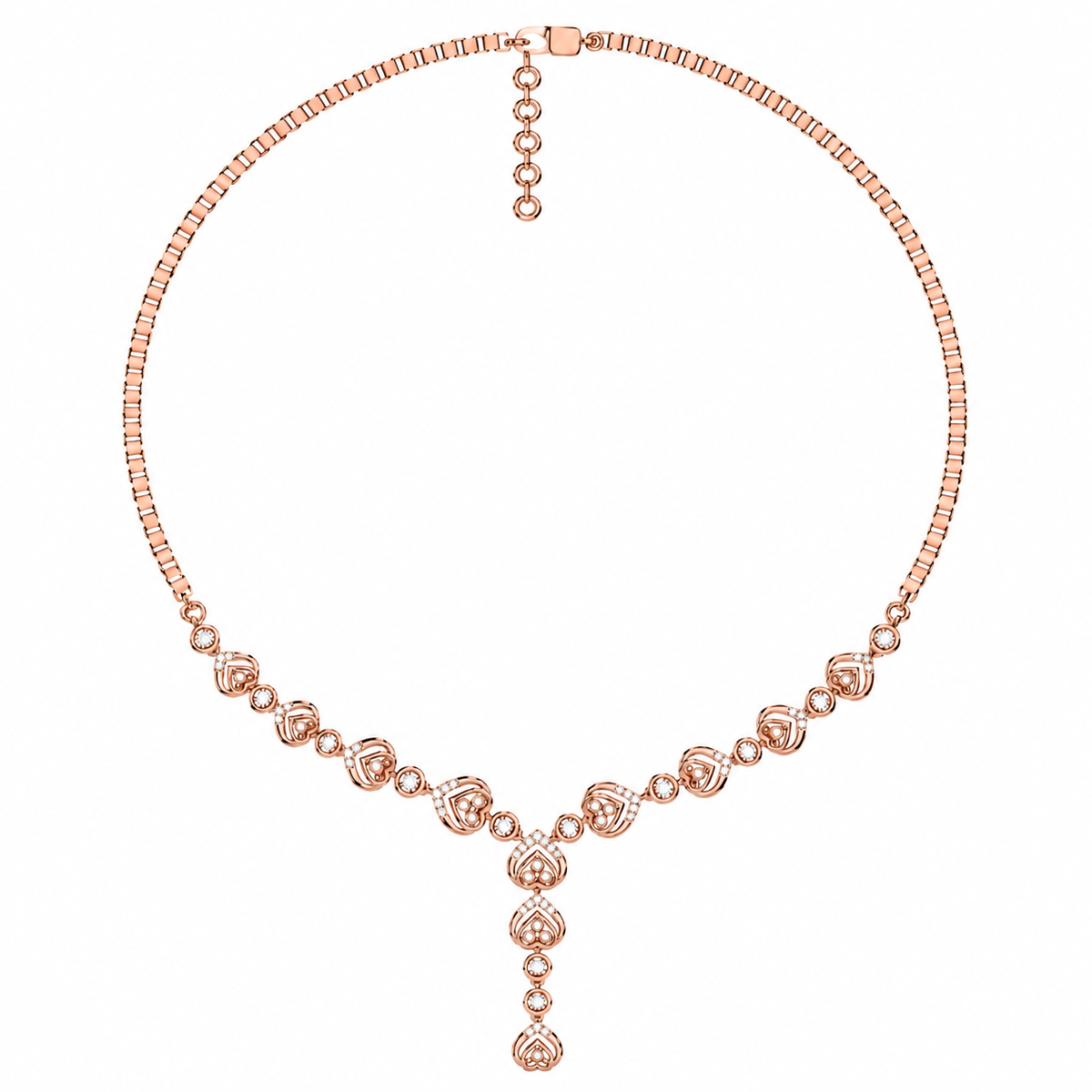 The Ginevra Round Diamond Necklace