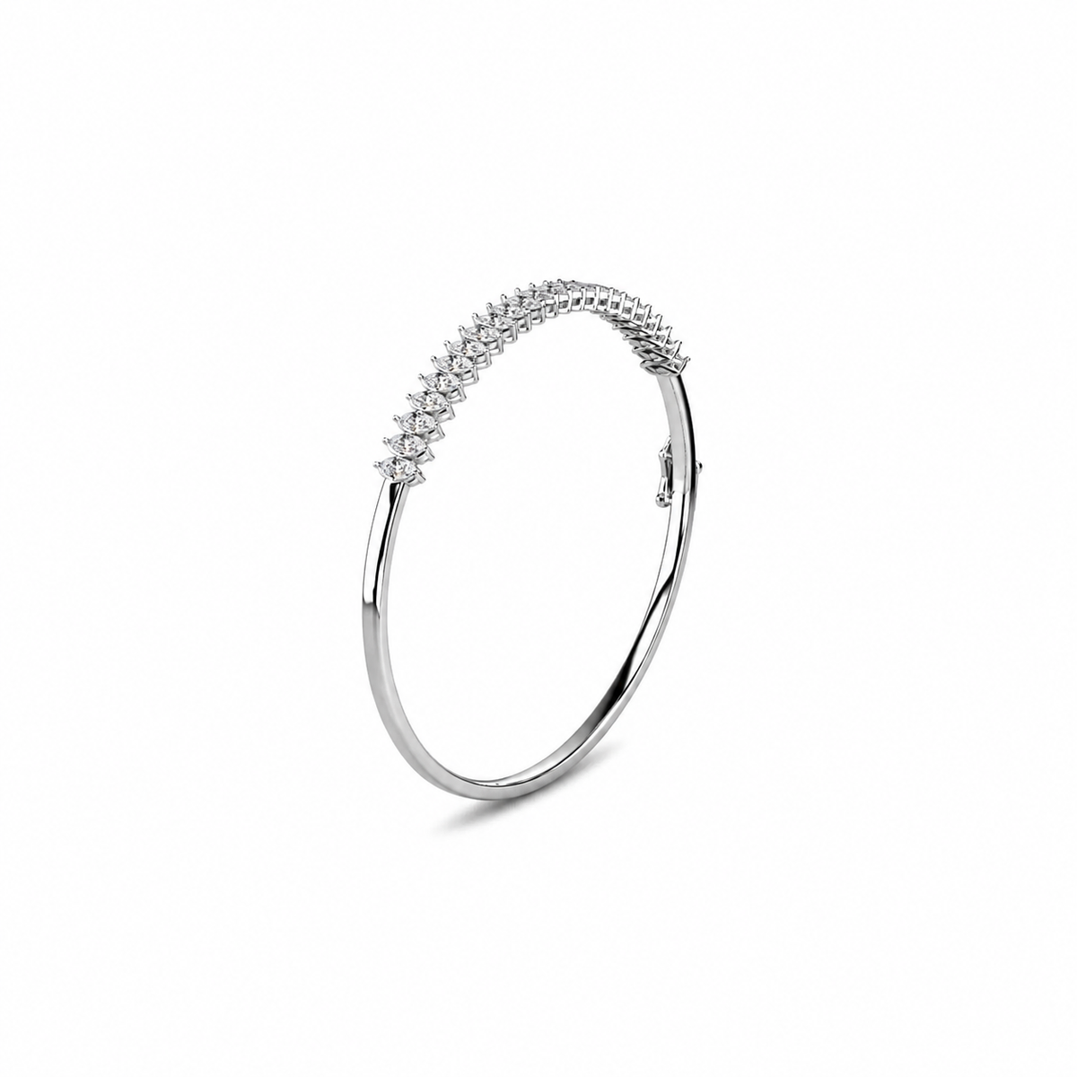 Marquise Lab Diamond Half Tennis Bangle bracelet
