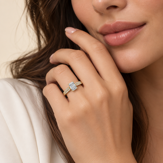 Emerald Essence Diamond Ring