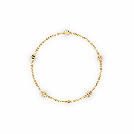 Stellar Dangler Diamond Bracelet