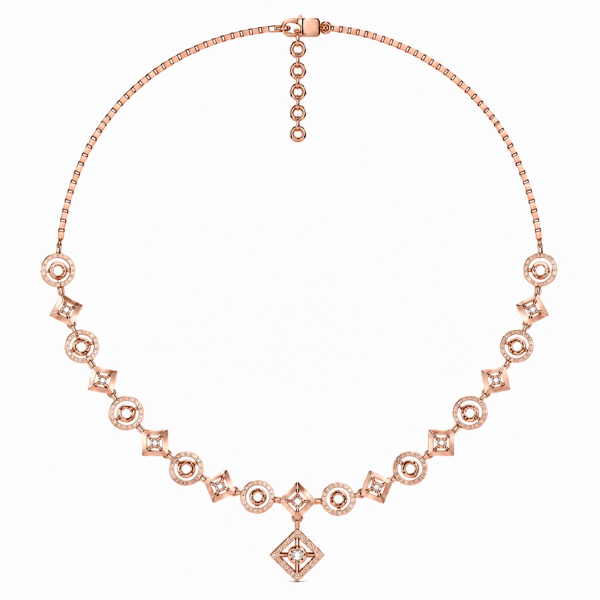 The Lorienne Round Diamond Necklace