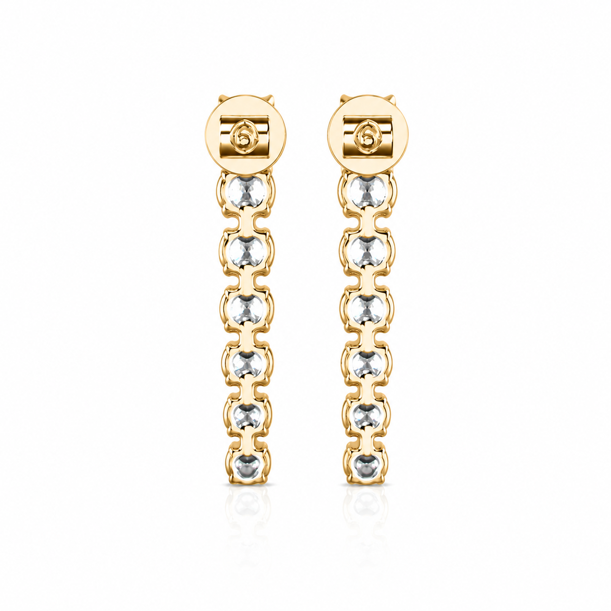 Round Diamond Danglers Earrings