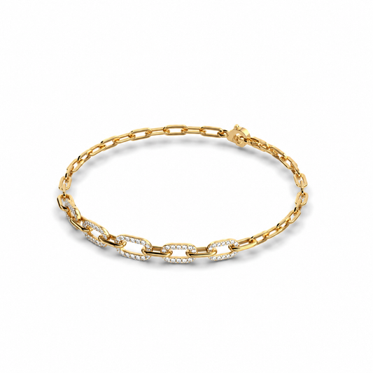 Pureline Link Line Diamond Bracelet