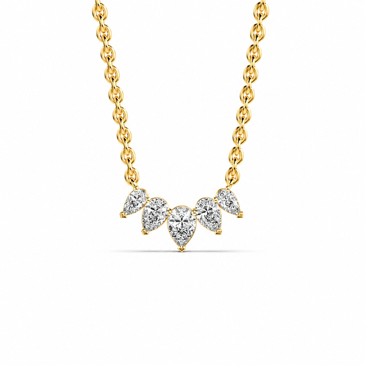 Erica Pear Shaped Diamond Necklace