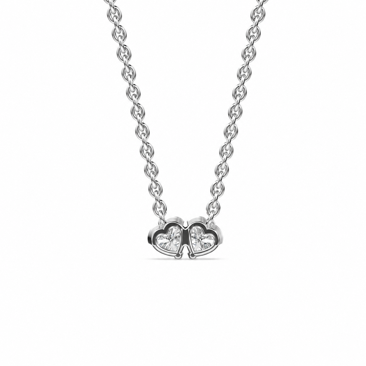Heart Toi Et Moi Diamond Pendant (With Chain)
