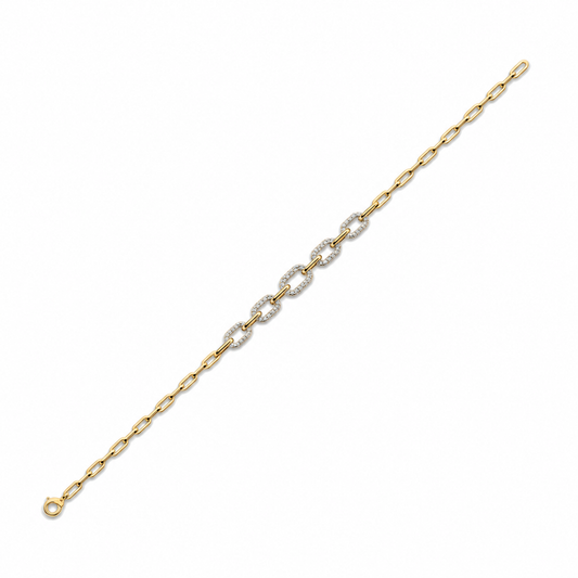 Pureline Link Line Diamond Bracelet