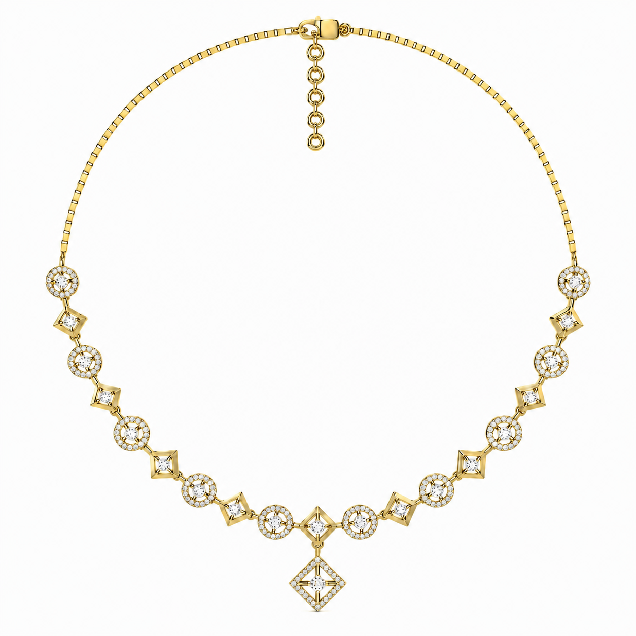 The Lorienne Round Diamond Necklace