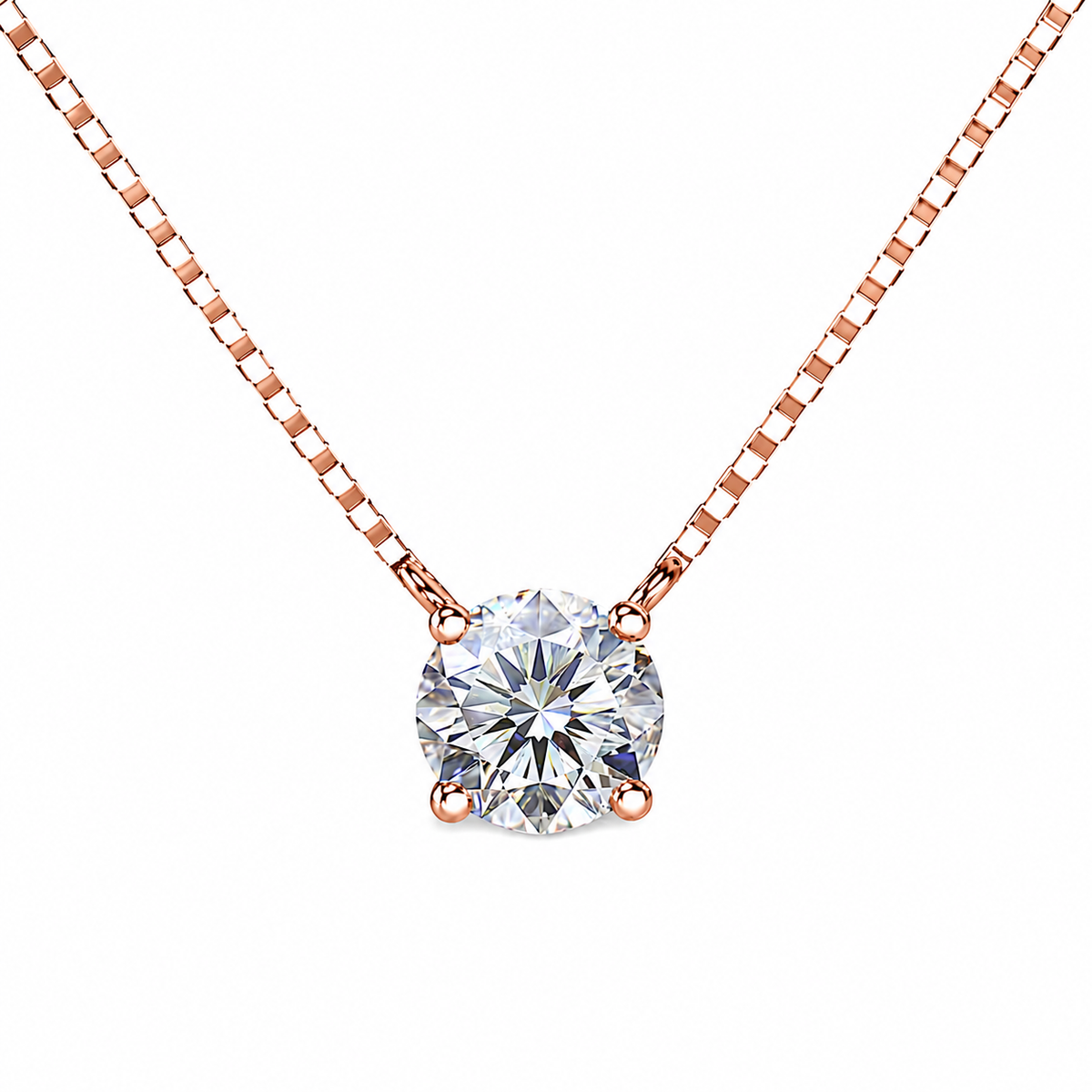 0.5Ctw Dazzling Solitaire Bloom Necklace