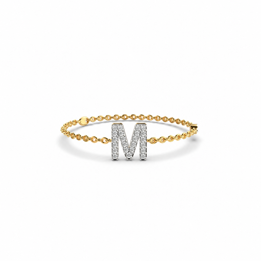 Mesmerising M Initial Bracelet