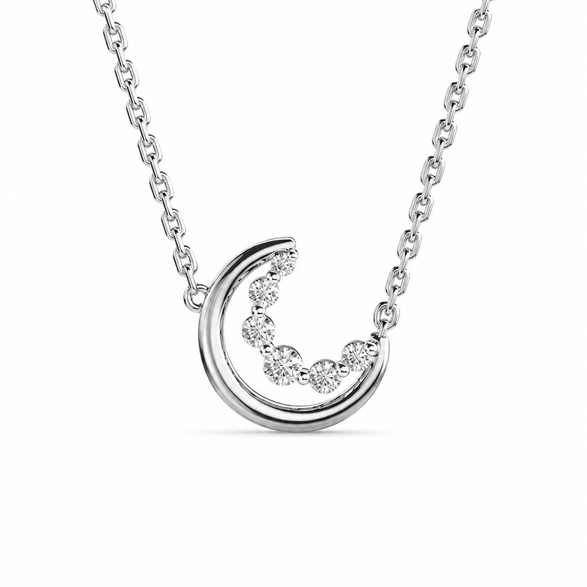 Mystic Noctura Moon Diamond Necklace