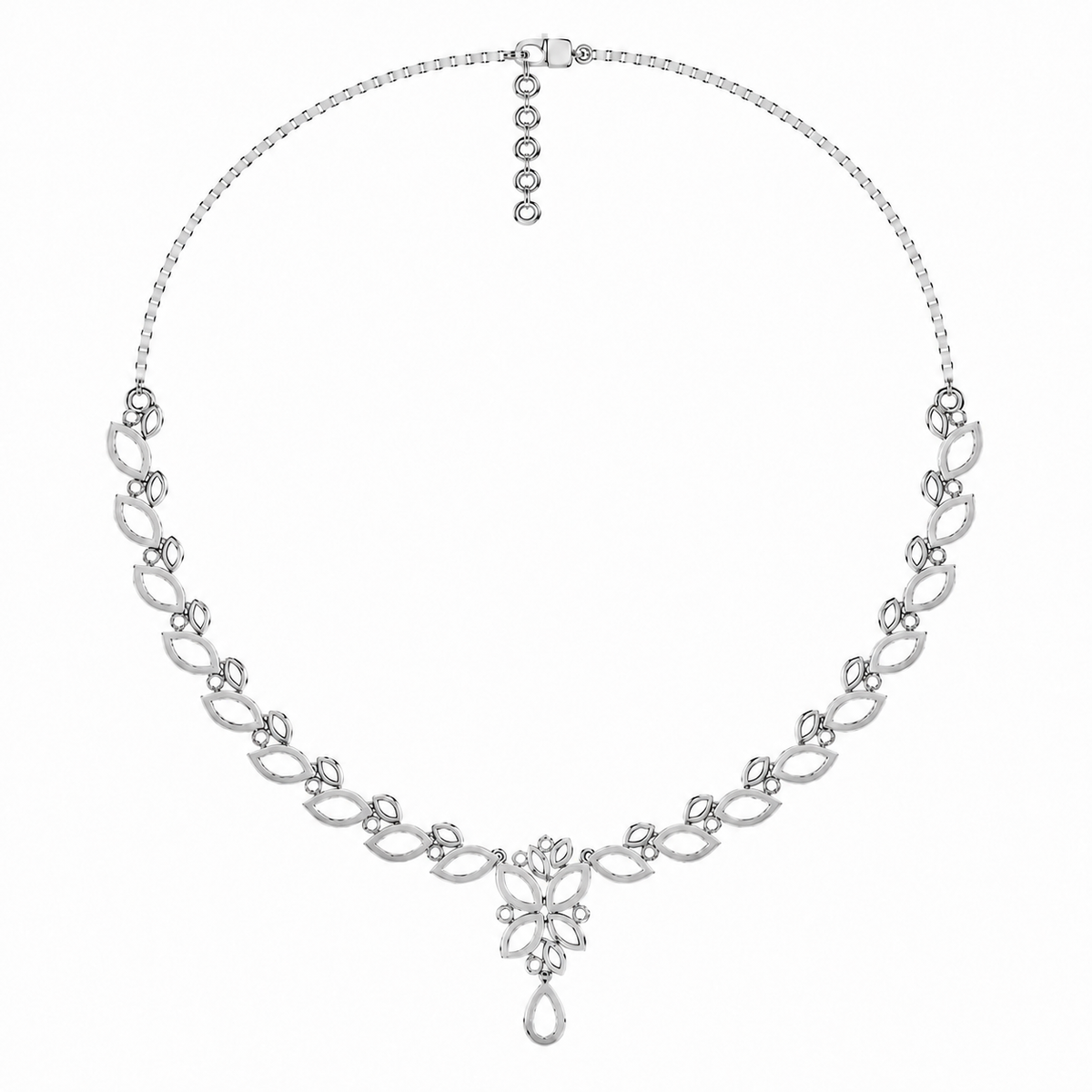 The Alessandra Round Diamond Necklace