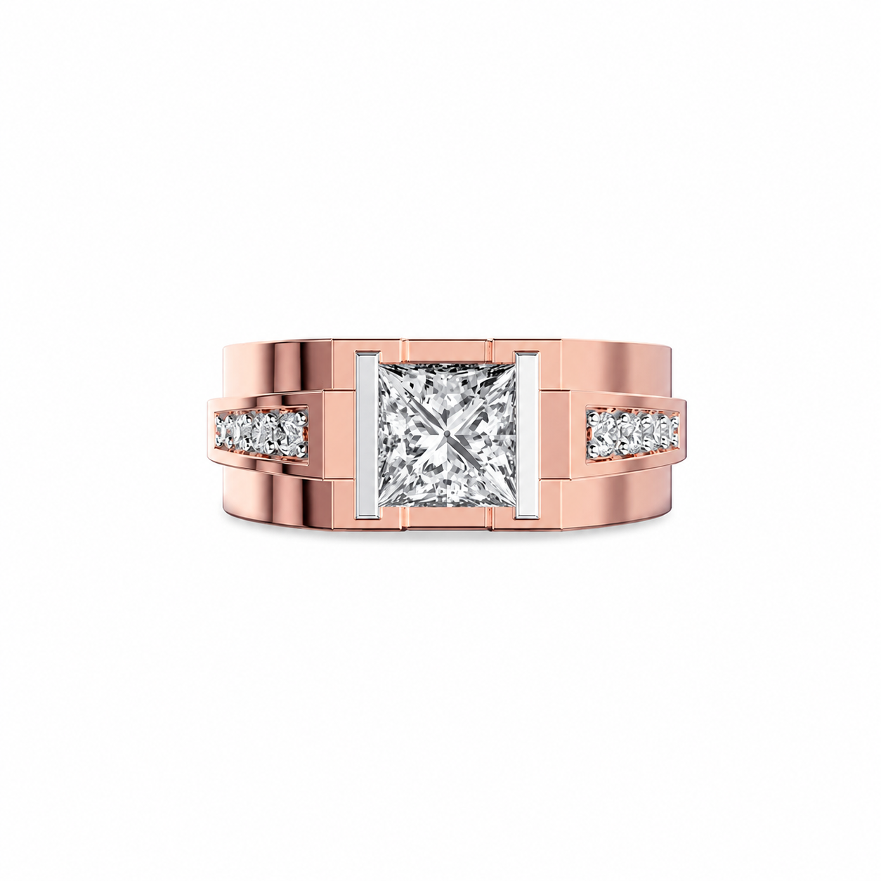 Imperial Square Diamond Ring for Men