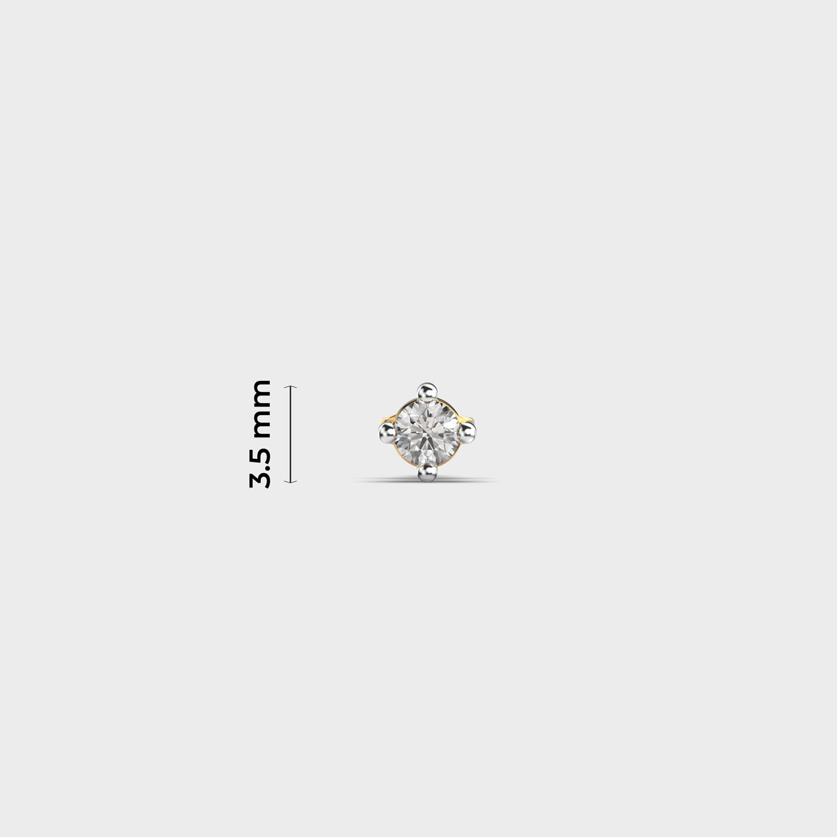 Mini Solo Diamond Ear Stud For Men