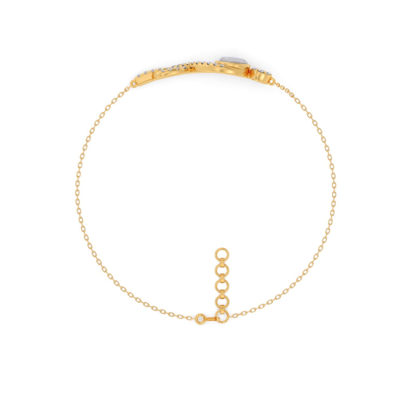 Infinite Evil Eye Round Diamond Bracelet