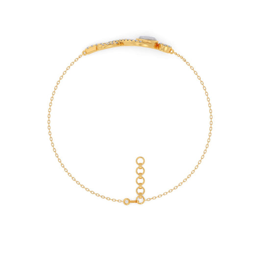 Infinite Evil Eye Round Diamond Bracelet