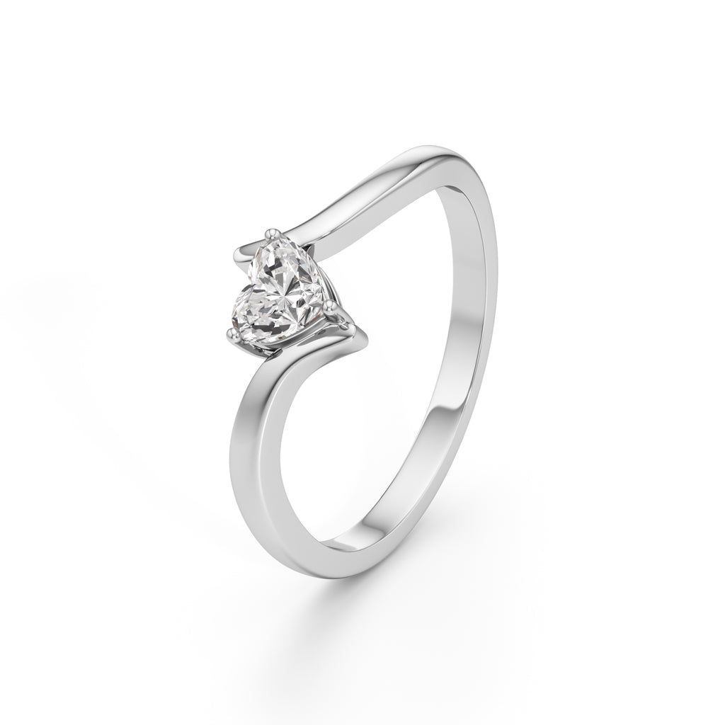 Sweetheart Twist Gold Ring