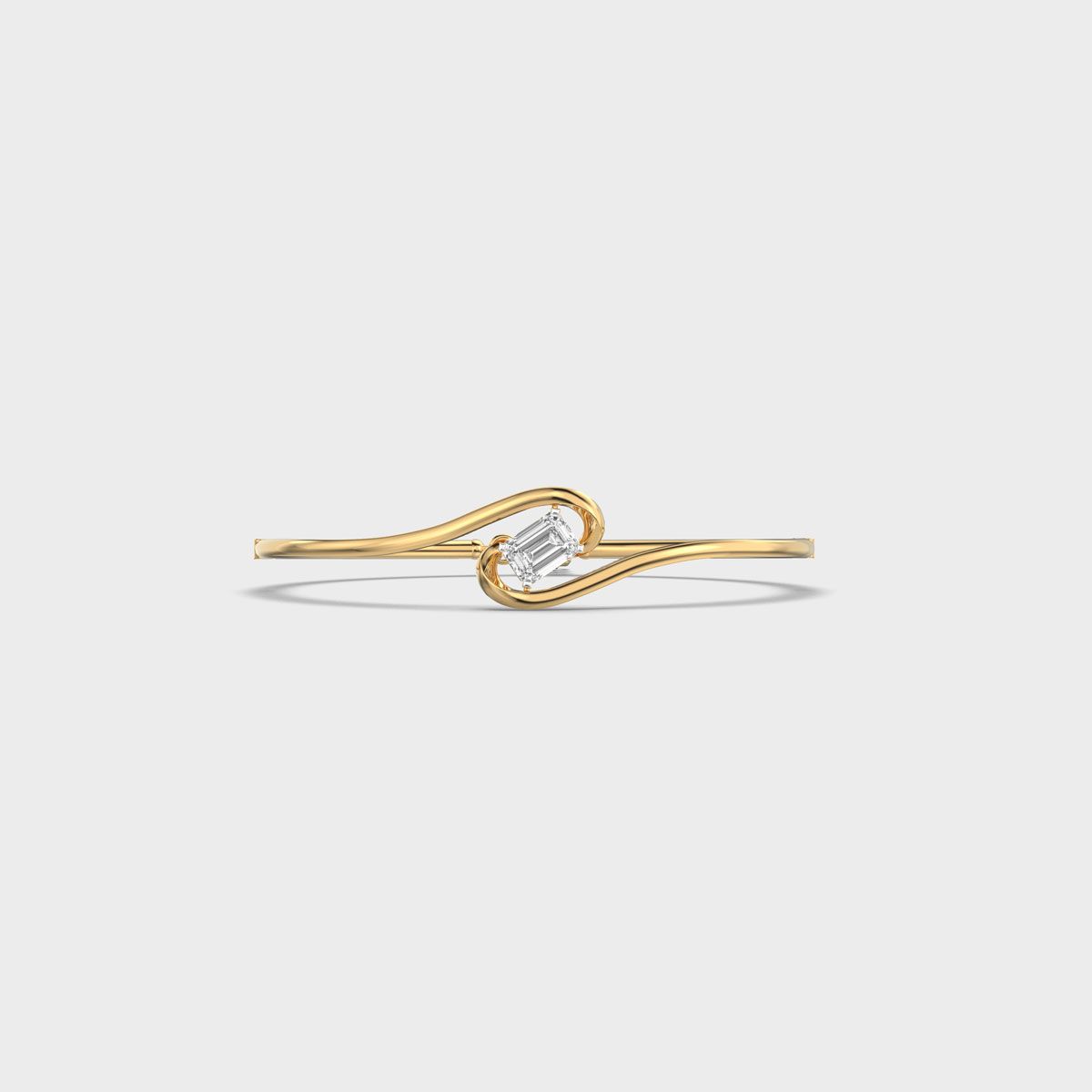 Loop Knot Emerald Diamond Bracelet