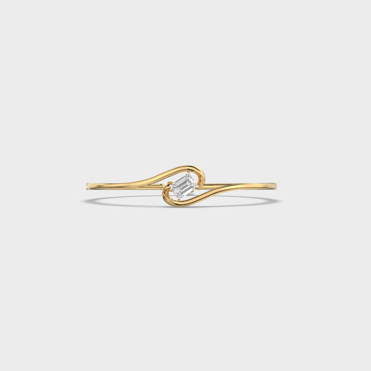 Loop Knot Emerald Diamond Bracelet