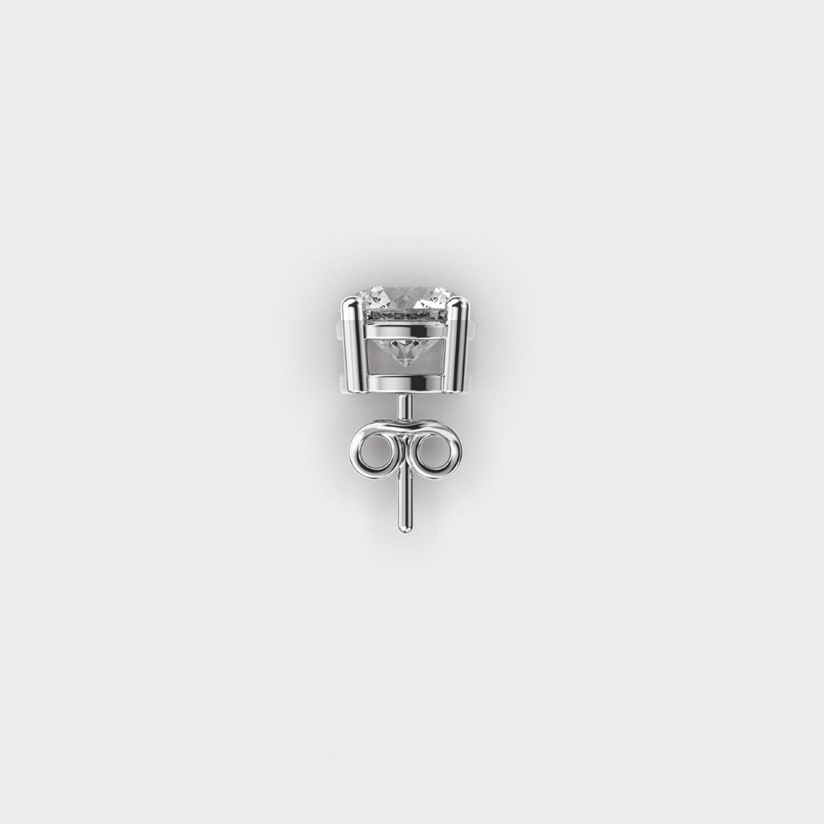 Classic Round Diamond Stud for Men