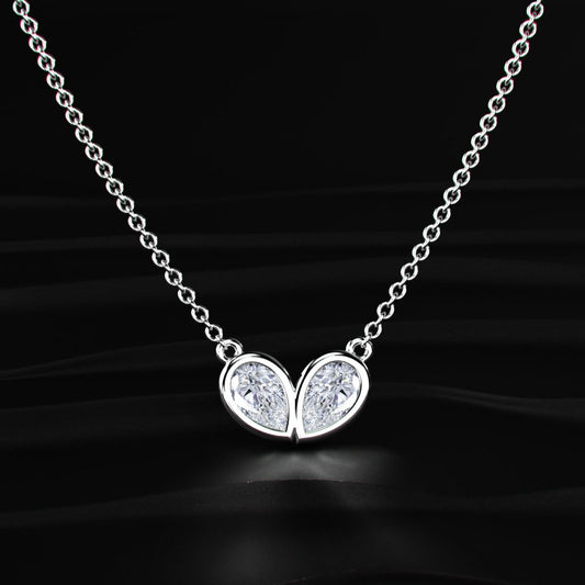 Pear Shape Diamond Necklace