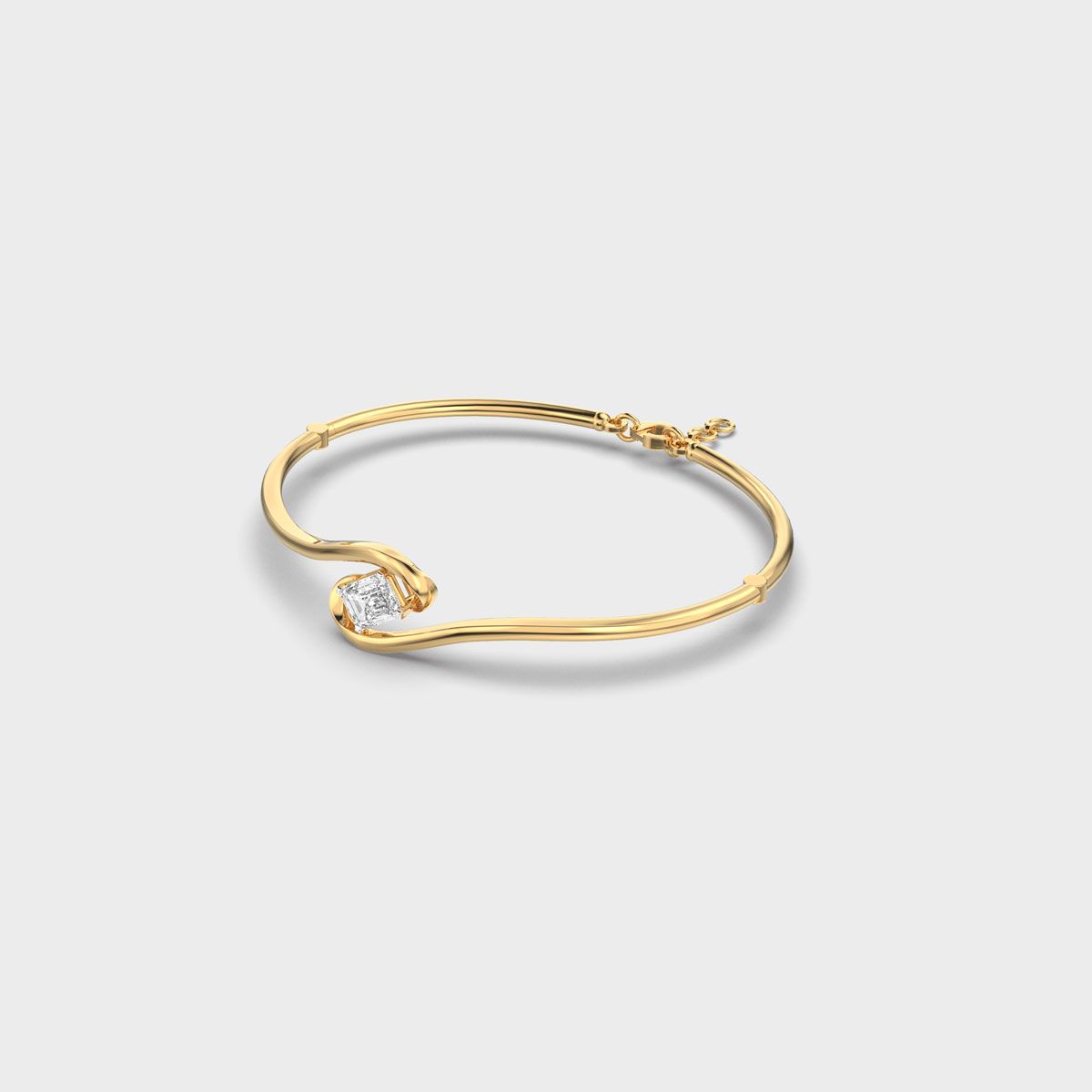 Loop Knot Emerald Diamond Bracelet
