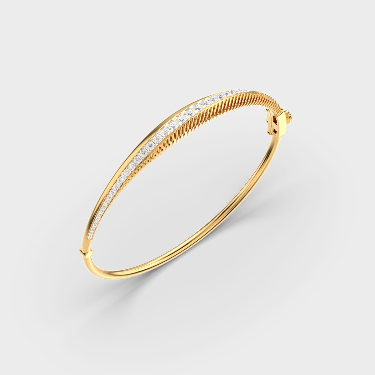 Signature Linear Emblem Diamond Bracelet