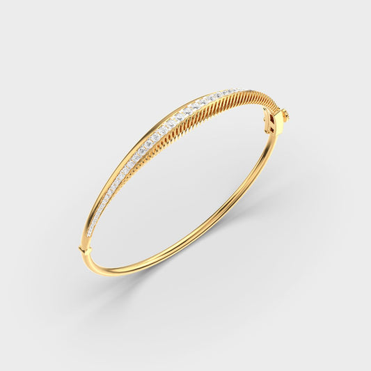 Signature Linear Emblem Diamond Bracelet