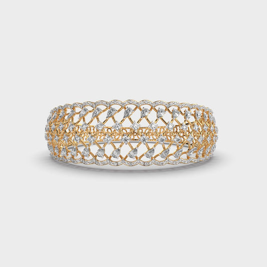 Dazzling Maharani Mesh Diamond Bracelet