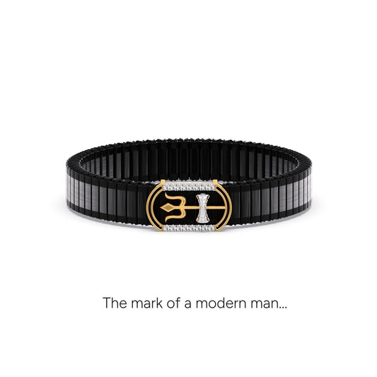 Iconic Shiva Diamond Men's Bracelet