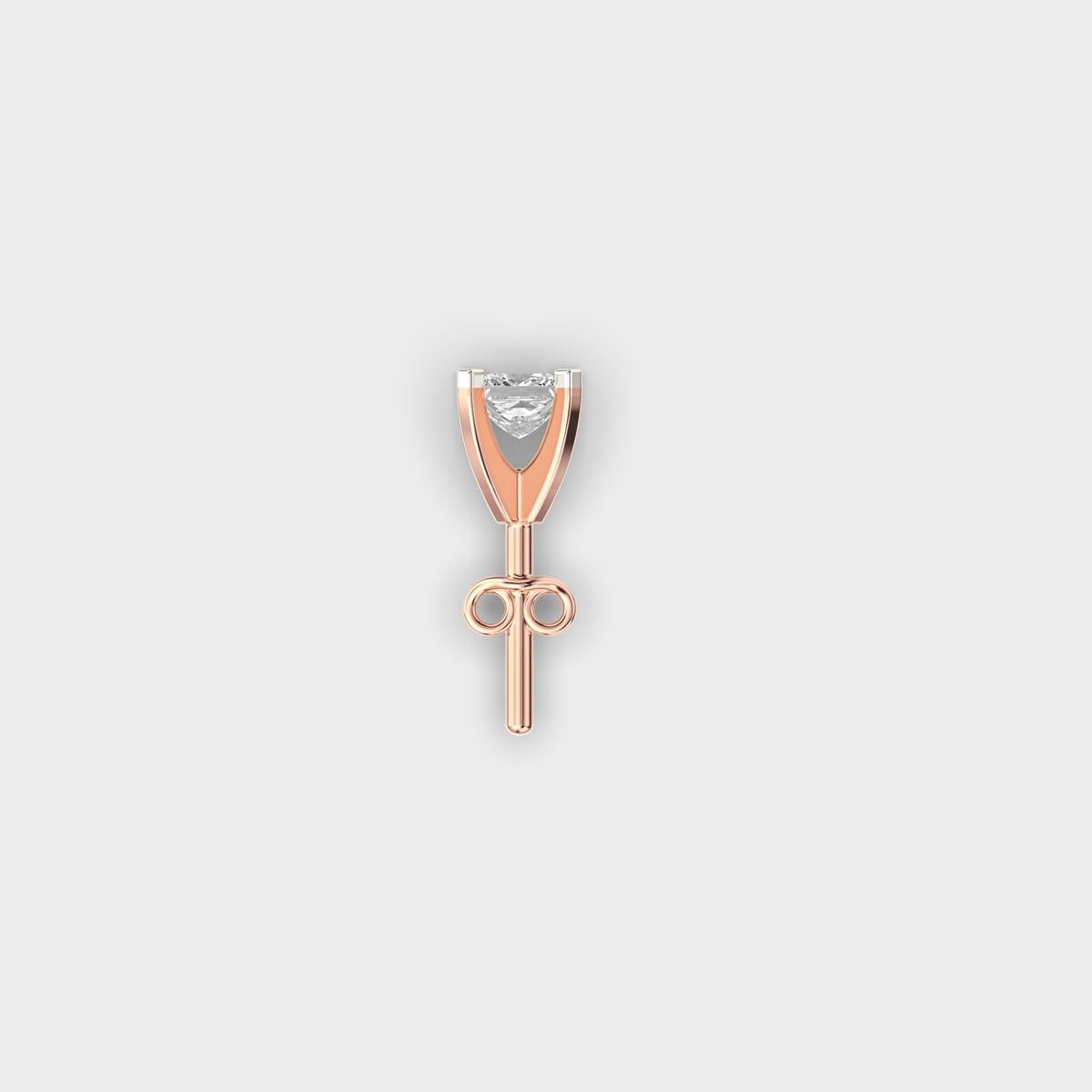 Nova Princess Cut Diamond Stud For Men