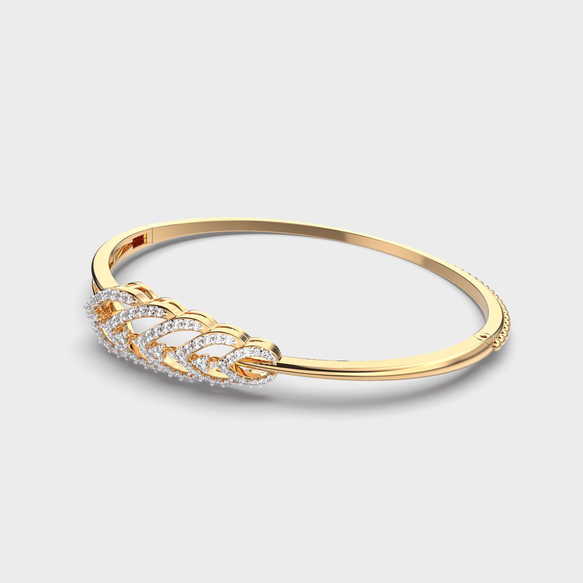 Dazzling Fern Foliage Diamond Bracelet