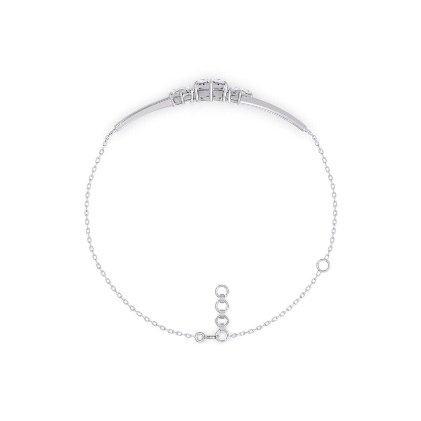 Hexa Trio Chain Bracelet