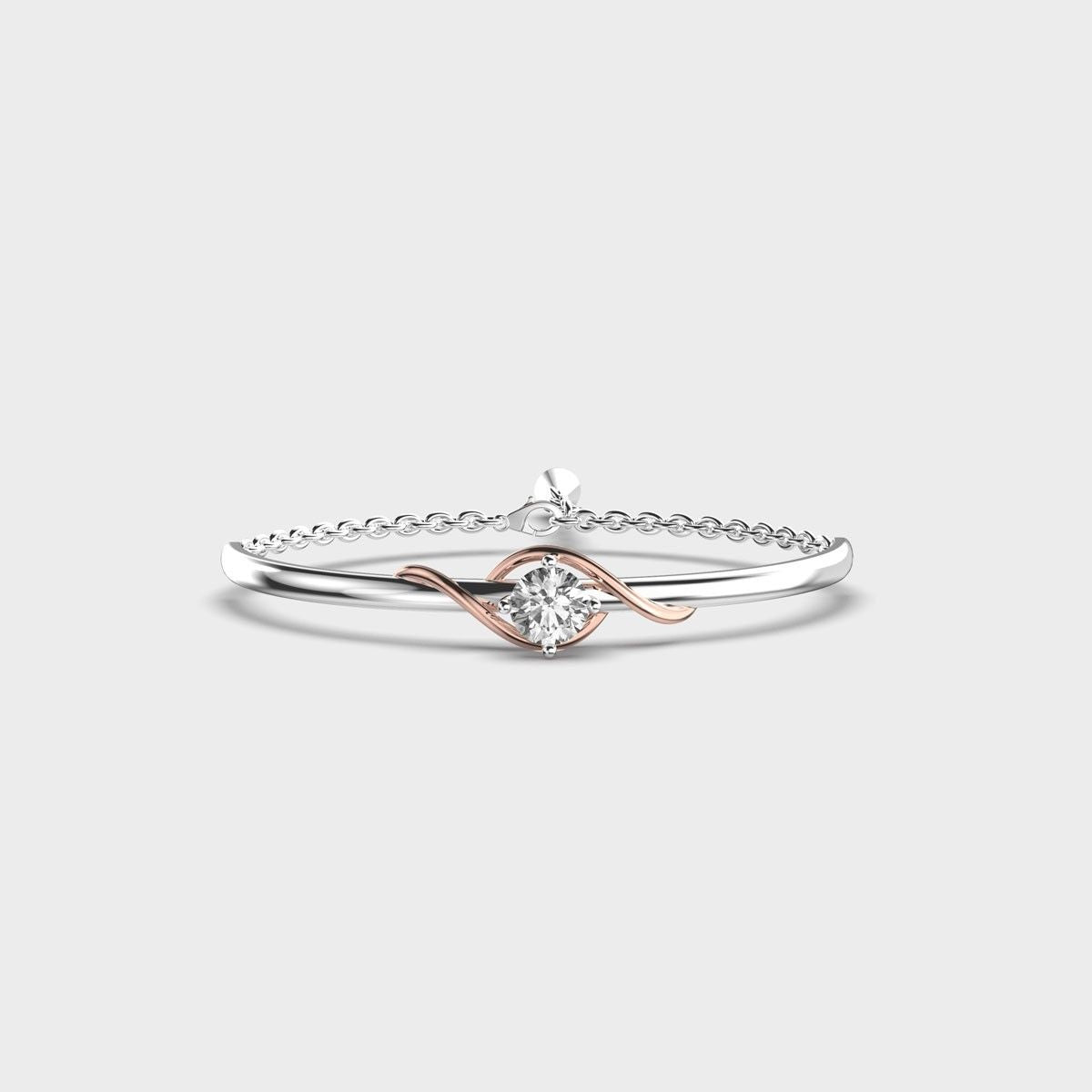 Diamond In Thistle Bracelet