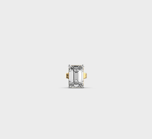 Emerald Cut Diamond Stud for Men