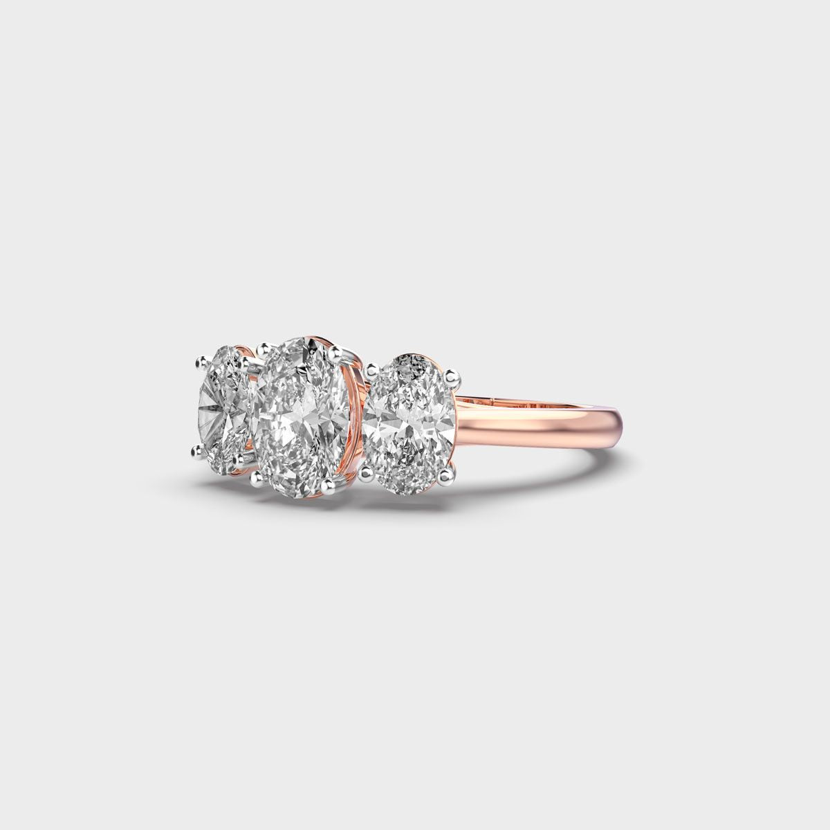 Three Stone Glimmer Diamond Ring - View 7