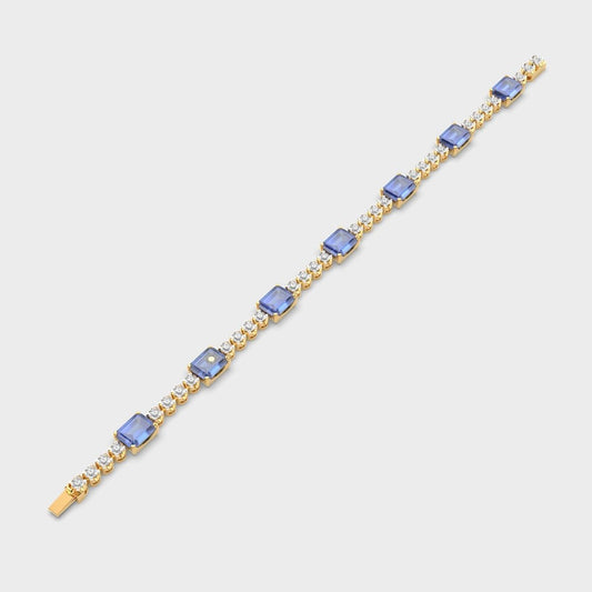 Royal Blue Diamond Tennis Bracelet