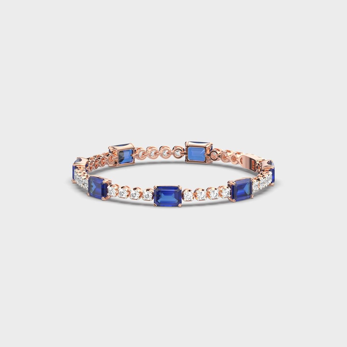 Royal Blue Diamond Tennis Bracelet