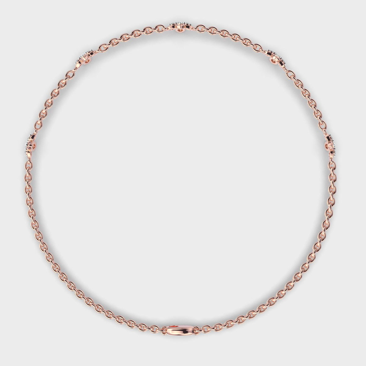 Soft Weave Flower Diamond Bracelet
